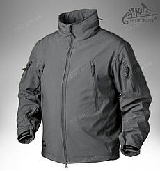 Демісезонна тактична куртка з мембранною Helikon Tex GUNFIGHTER Windblocker® Soft Shell (shadow grey)