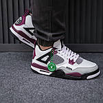 Чоловічі кросівки Nike Air Jordan 4 Retro (білі) високі повсякденні кроси 2429 Найк топ, фото 6