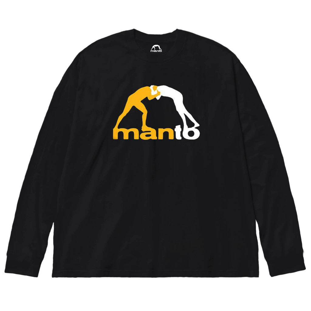 Чорний лонгслів Manto Logo унісекс Манто