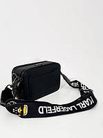 Женская подарочная сумка Karl Lagerfeld Snapshot Black (черная) torba0067 креативная с человечком в очках топ