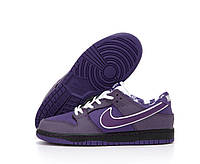 Мужские кроссовки Nike SB Dunk Low x Concepts Purple Lobster (фиолетовые) молодёжные осенние кеды К14411 топ