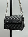 Жіноча сумка клатч Guess Posta Bag Black (чорна) KIS17074 подарункова стильна сумочка на довгому ланцюжку топ, фото 3