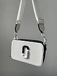 Жіноча сумка клатч Marc Jacobs The Snapshot Yin Yang (біла) KIS 02021 модна сумочка на довгому ремені топ, фото 3