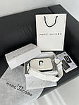 Жіноча сумка клатч Marc Jacobs The Snapshot Yin Yang (біла) KIS 02021 модна сумочка на довгому ремені топ, фото 5