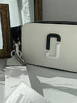 Жіноча сумка клатч Marc Jacobs The Snapshot Yin Yang (біла) KIS 02021 модна сумочка на довгому ремені топ, фото 6