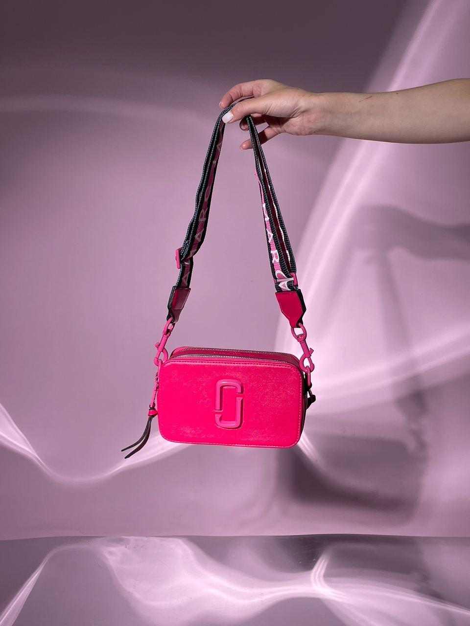 Жіноча сумка клатч Marc Jacobs The Snapphot Raspberry (червона) KIS 02038 стильна модна красива сумочка топ