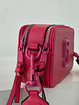 Жіноча сумка клатч Marc Jacobs The Snapphot Raspberry (червона) KIS 02038 стильна модна красива сумочка топ, фото 3