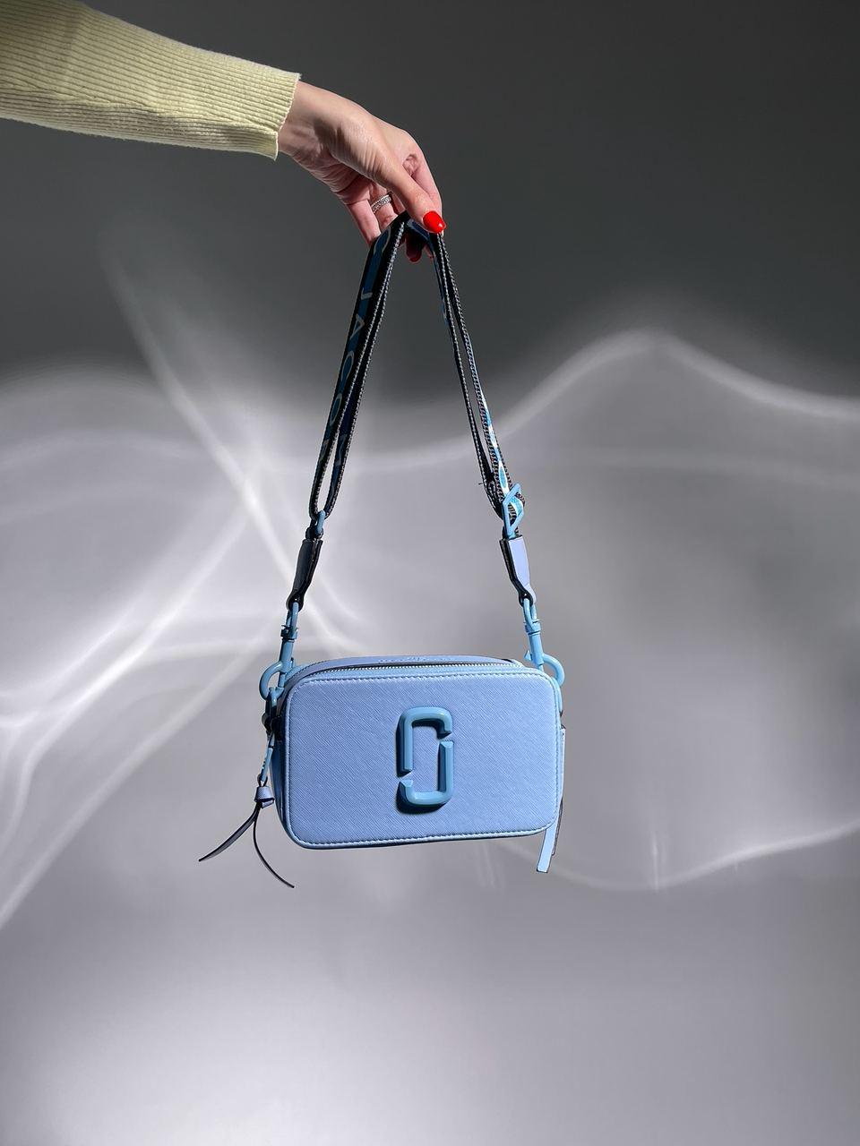 Жіноча сумка клатч Marc Jacobs The Snapshot Blue (синя) KIS 02028 стильна модна красива сумочка топ