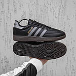Чоловічі кросівки Adidas Spezial (чорні із сірим) низькі весняно-осінні модні спортивні кеди 2411 топ, фото 7