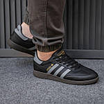 Чоловічі кросівки Adidas Spezial (чорні із сірим) низькі весняно-осінні модні спортивні кеди 2411 топ, фото 8