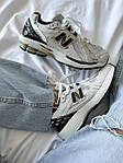 Чоловічі кросівки New Balance 1906 Suede Gray (біло-сірі з чорним) модні повсякденні демі кроси Lx1363 топ, фото 7