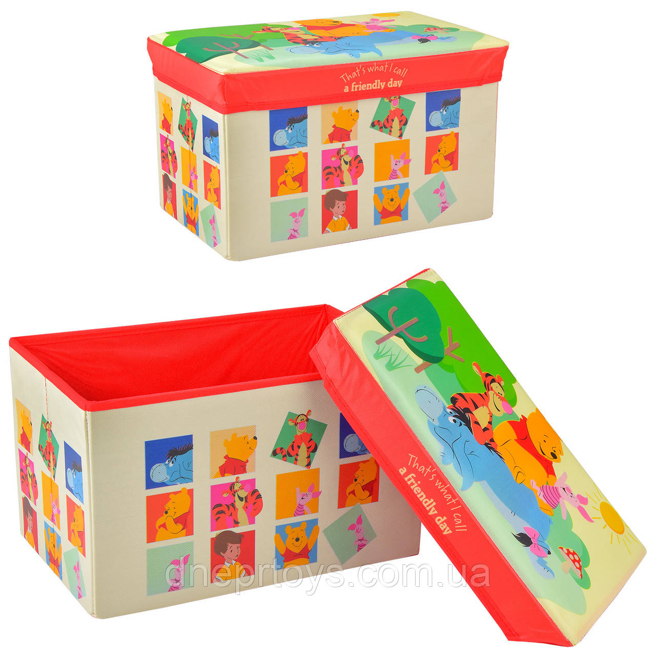 Кошик-скринька для іграшок Winnie the Pooh, Вінні Пух 40*25*25см (D-3521), фото 1