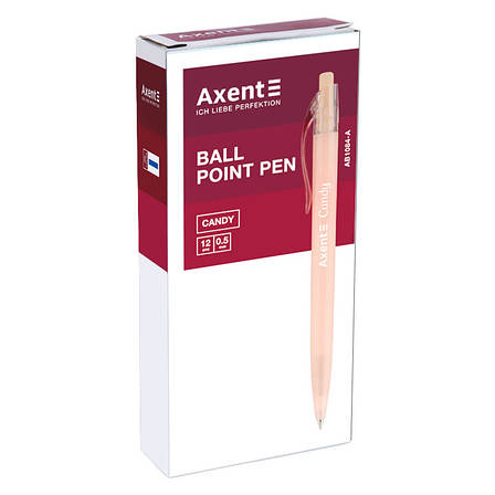 Ручка кулькова автоматична Axent Candy AB1084-02-A, 0.5 мм, синя, фото 2
