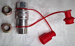Роз'єм пневматичний М22х1,5 (муфта розривна,євро,червоний)