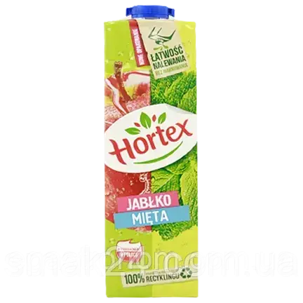 Напій сіковий Яблучно-м'ятний Hortex Jablko-Mieta 1 л Польща