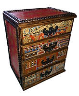 Скринька дерев'яна з шухлядками