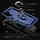 Протиударний чохол для Samsung A34 синій із кільцем підставкою, фото 2