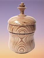 Фигурная шкатулка, деревянная ваза с двойным дном, ручная работа
