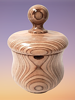 Фигурная шкатулка, круглая деревянная ваза с крышкой, сахарница, ручная работа