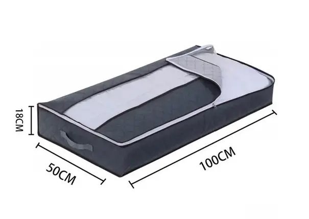 Органайзер-кофр для зберігання постільної білизни, ковдр під ліжко (100*50*18 см), фото 2