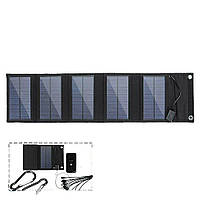 Солнечная панель Solar panel 4 Foldings, built-in microUSB cable