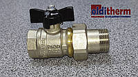 Кран шаровый с американкой 3/4", PN30, General Fittings