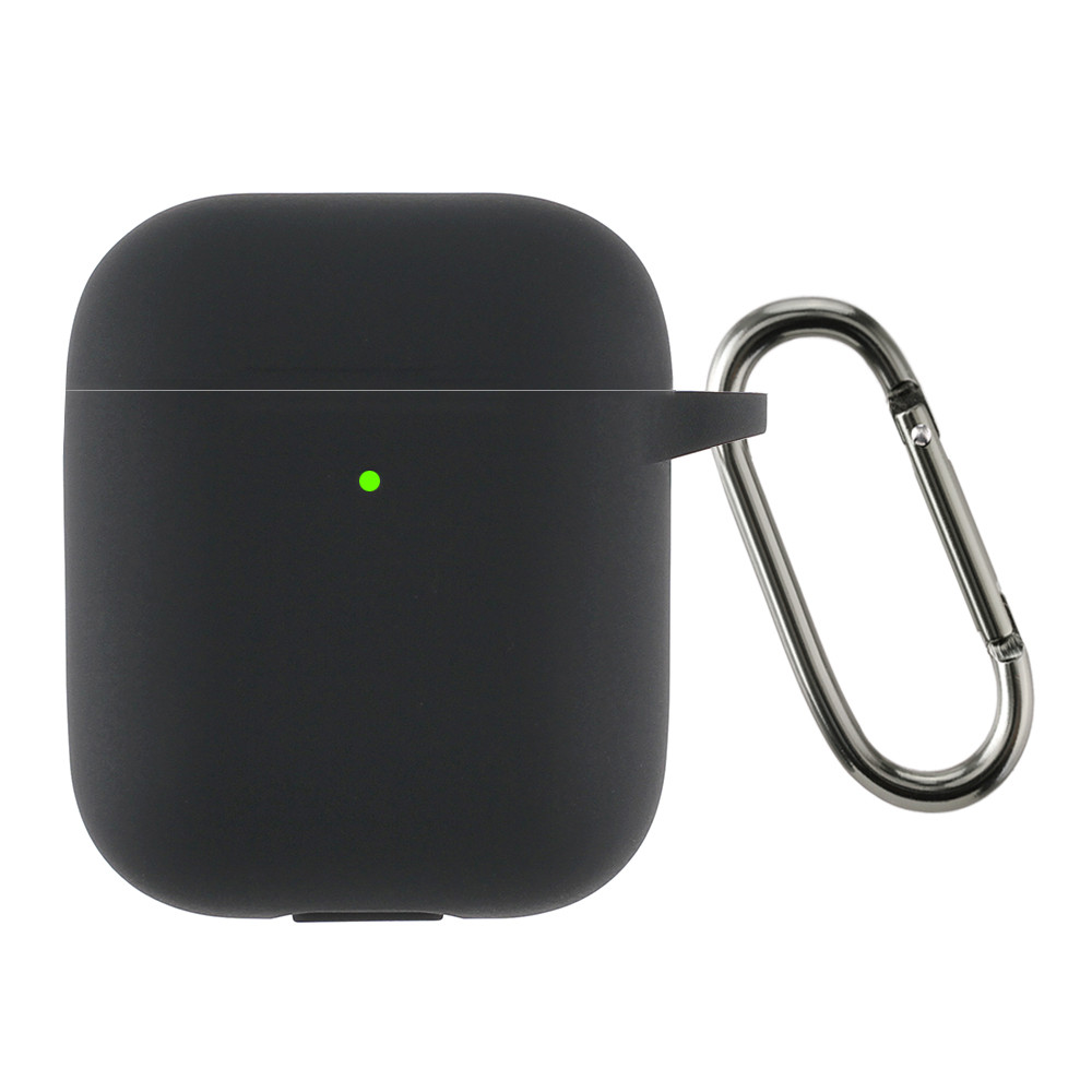 Чохол ArmorStandart TPU Ultrathin With Hook для кейса навушників Apple AirPods 2 Black (ARM59679)