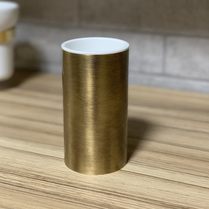 Бронзова настільна склянка для зубних щіток Bugnatese F17 Італія, фото 1