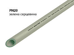 Труба сірого кольору із зеленим серцевиною типСкло PN20 Ø 50*8,3mm 4/20 ASCO