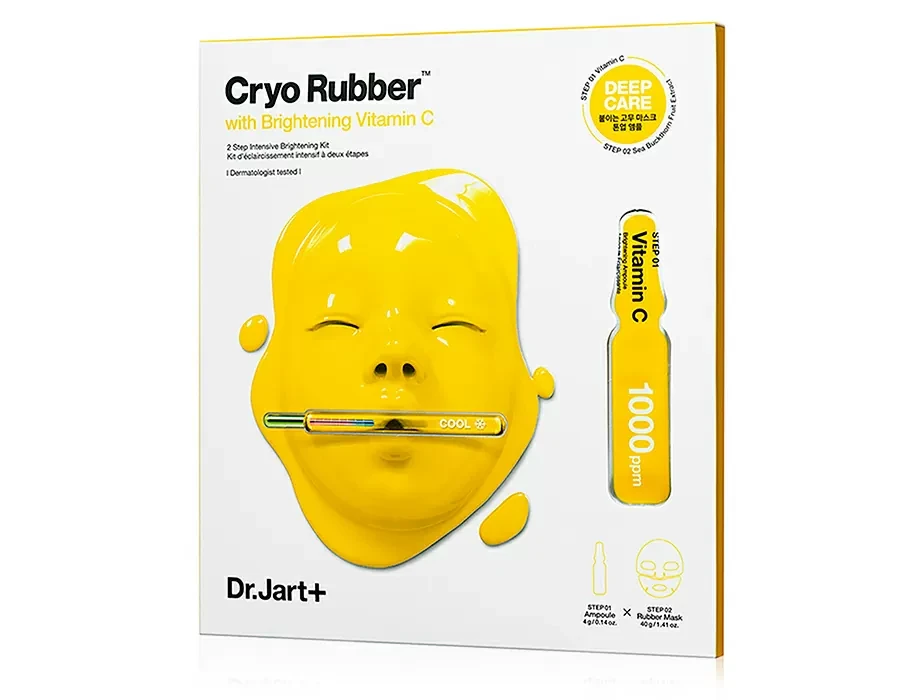 Освітлювальна альгінатна маска для обличчя з вітаміном C Dr. Jart+ Cryo Rubber With Brightening Vitamin C