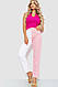 Джинси жіночі 164R426 колір Біло-розовий, фото 2