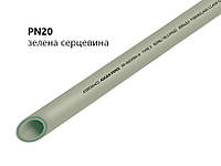 Труба поліпропіленова PPR сірого кольору , скловолокно, тип PN20  Ø20*3,4мм 4м.п.  ASCO