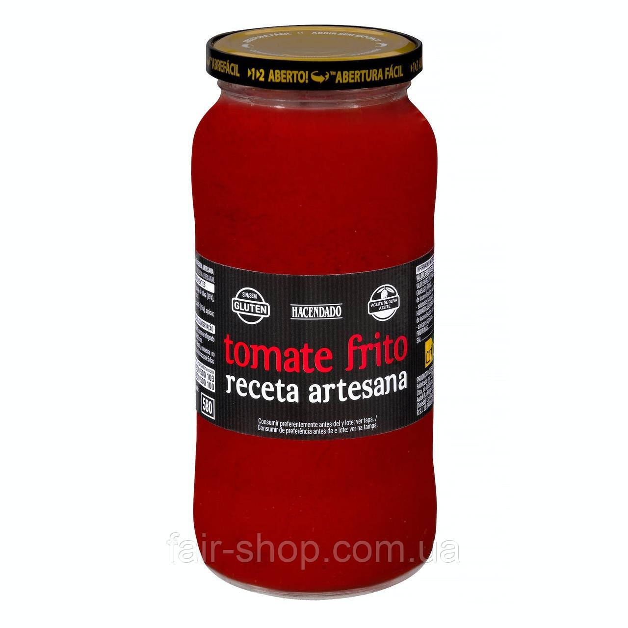 Томатна паста Hacendado Traditional recipe fried tomato Hacendado, 560 гр., оригінал. Доставка з США/ЄС протягом 14 днів, фото 1