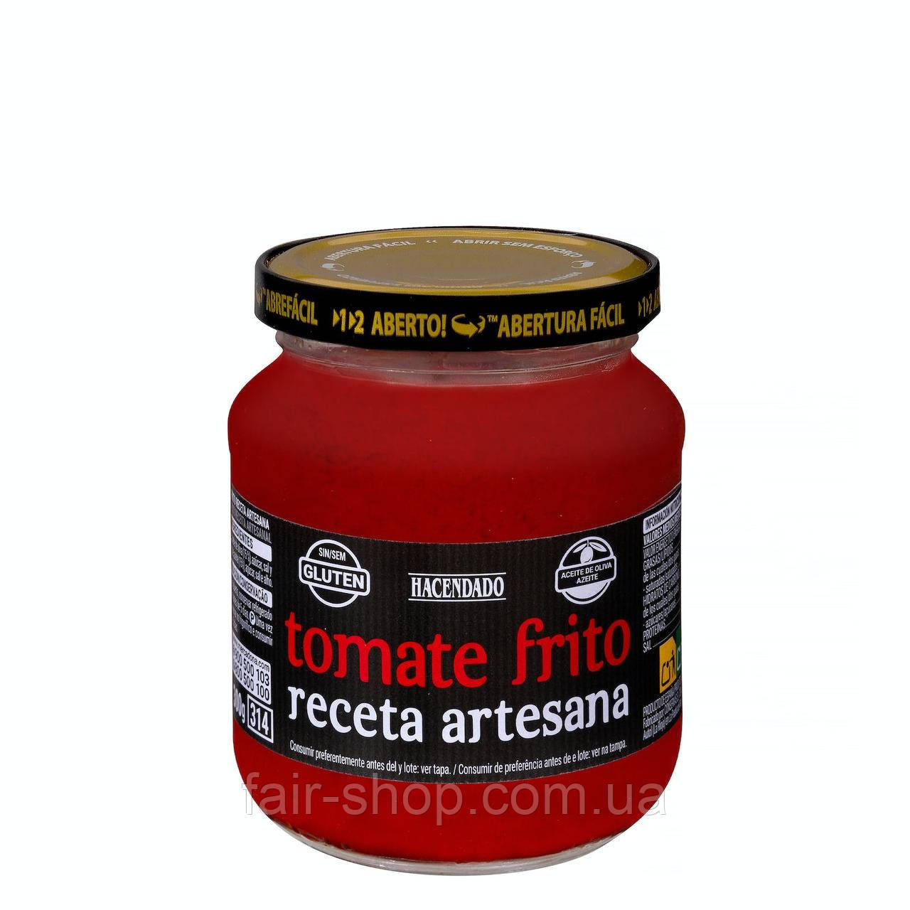 Томатна паста Hacendado Traditional recipe fried tomato Hacendado, 300 гр., оригінал. Доставка з США/ЄС протягом 14 днів, фото 1