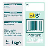 Сіль Hacendado Fine salt Hacendado, 1000 гр., оригінал. Доставка з США/ЄС протягом 14 днів, фото 2