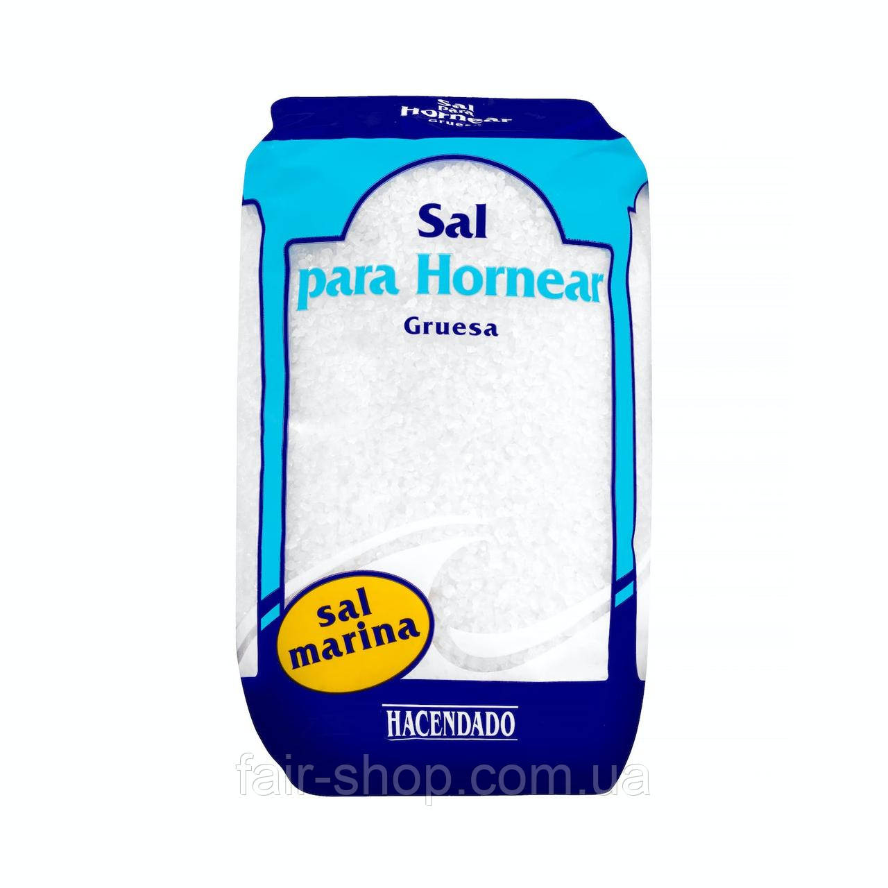 Сіль Hacendado Coarse baking salt Hacendado, 2 кг., оригінал. Доставка з США/ЄС протягом 14 днів, фото 1