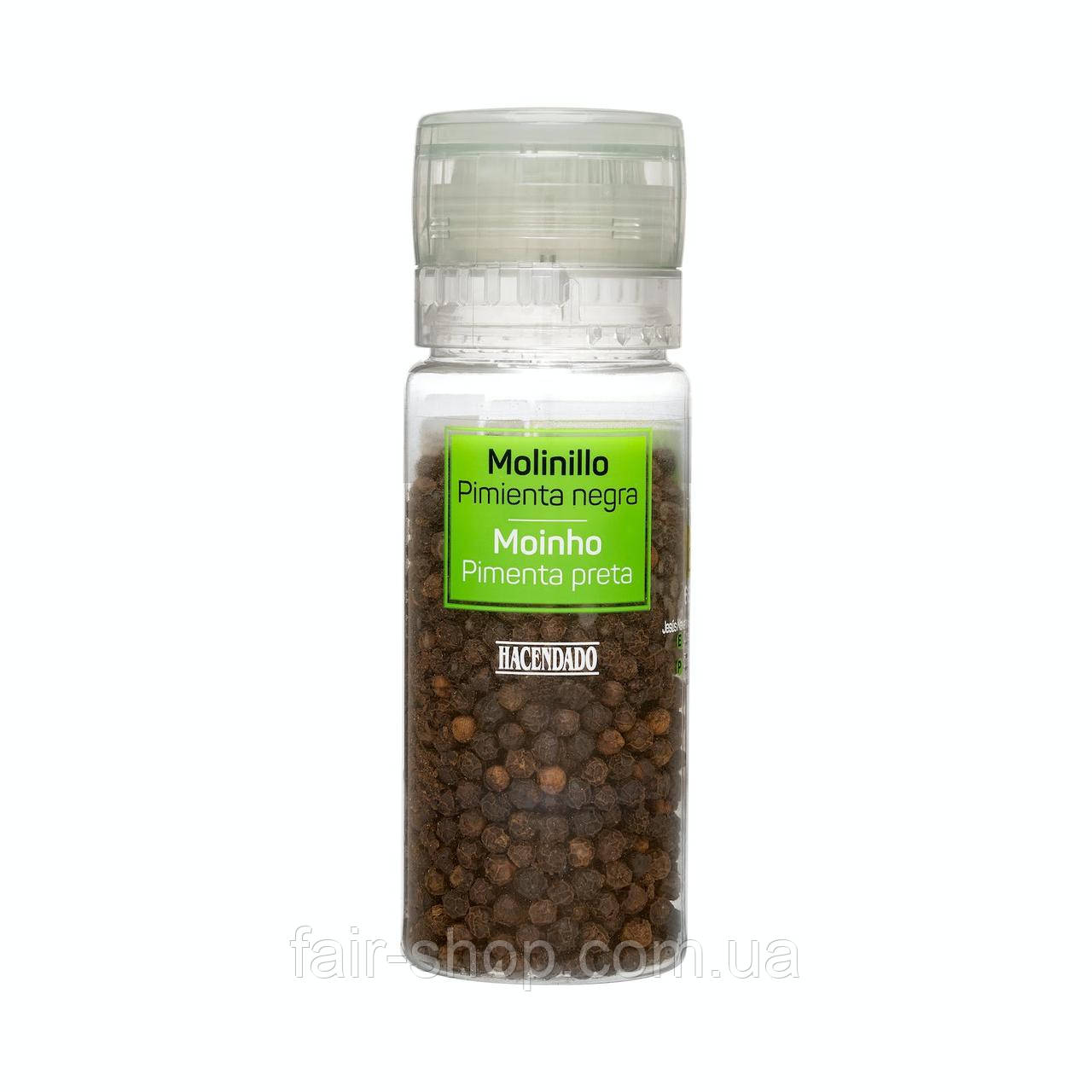 Спеції Hacendado Black pepper grinder Hacendado, 65 гр., оригінал. Доставка з США/ЄС протягом 14 днів, фото 1