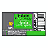 Спеції Hacendado Black pepper grinder Hacendado, 65 гр., оригінал. Доставка з США/ЄС протягом 14 днів, фото 2