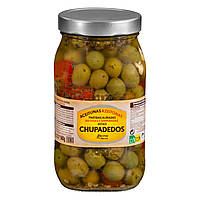 Оливки Huerta de Barros Unpitted cracked marinated chupadedos olives Huerta de Barros, 980 гр. Доставка з США