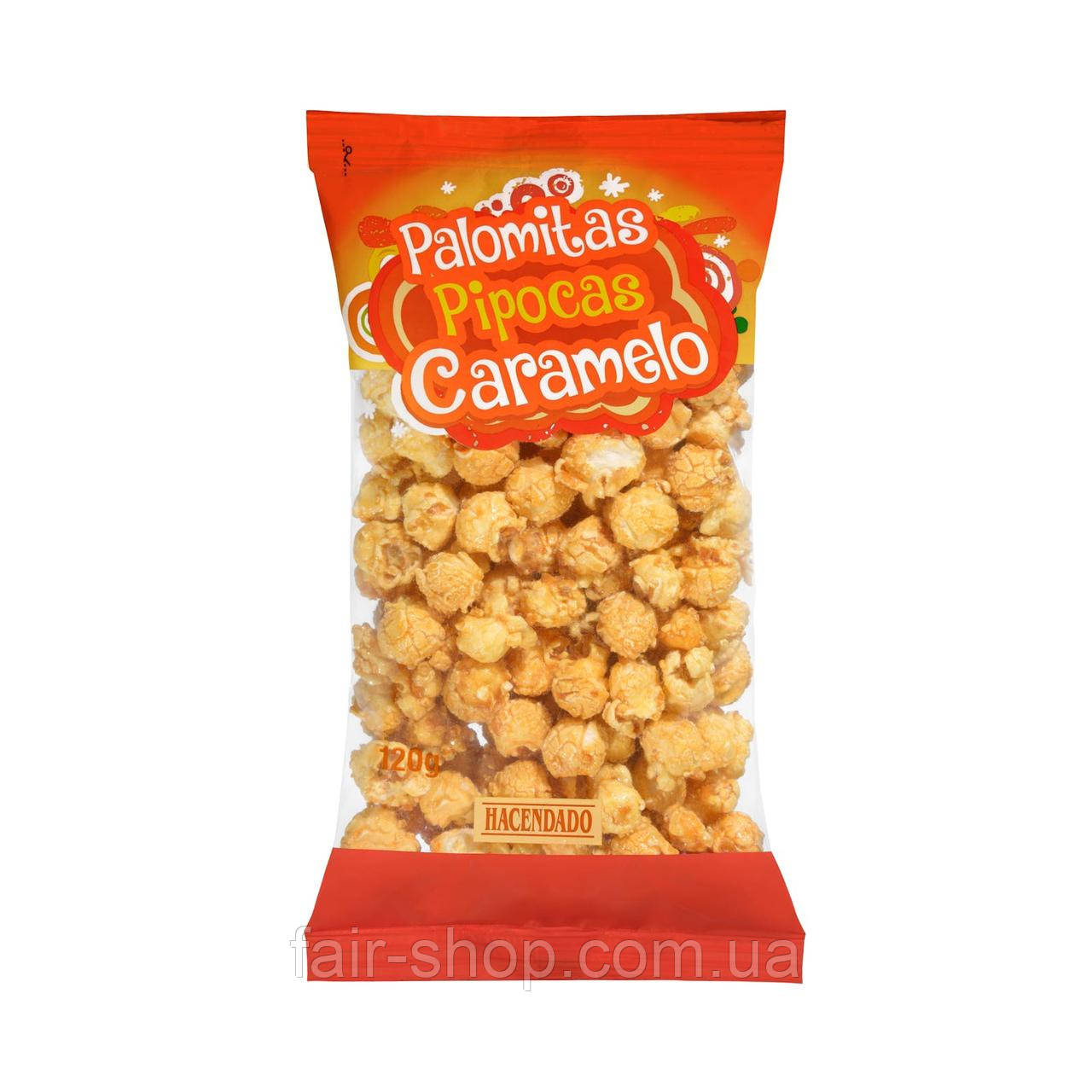 Снекі Hacendado Caramel popcorn Hacendado, 120 гр., оригінал. Доставка з США/ЄС протягом 14 днів, фото 1