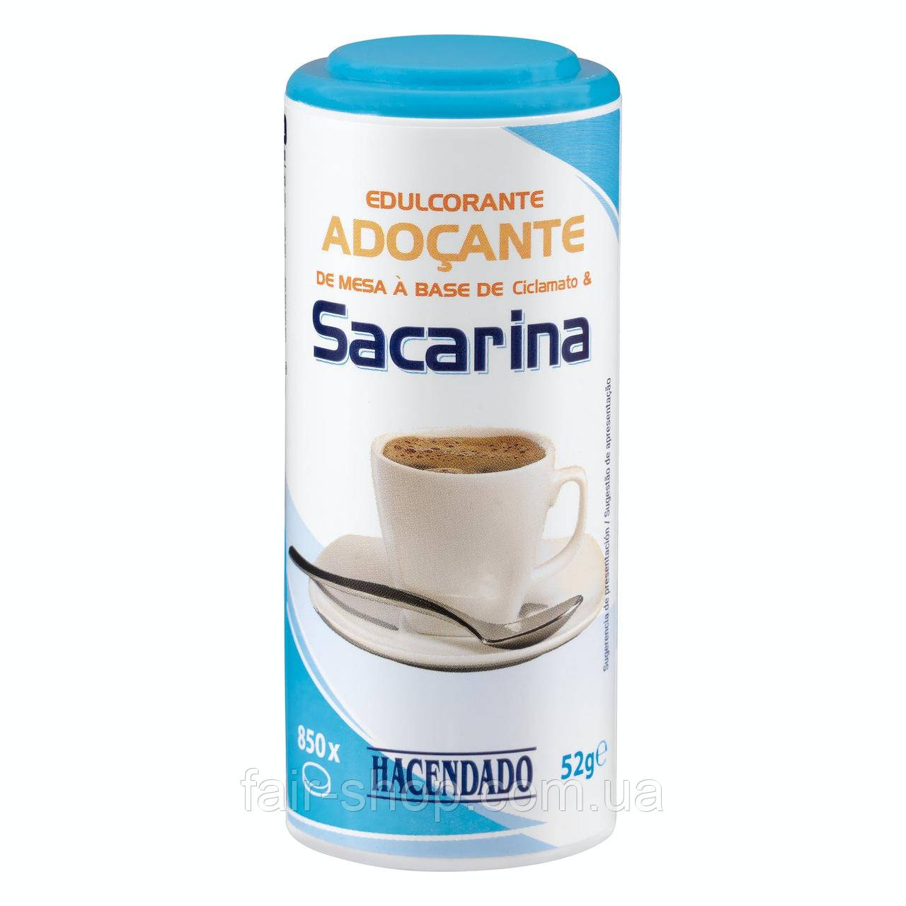 Замінник цукру Hacendado Saccharin sweetener tablets Hacendado, 52 гр., оригінал. Доставка з США/ЄС протягом 14 днів, фото 1