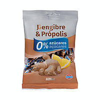 Леденцы Hacendado Ginger and propolis candy 0% sugar Hacendado, 90 гр. Доставка з США від 14 днів - Оригинал