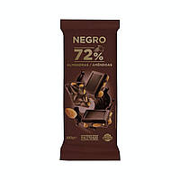 Шоколад Hacendado 72% Cacao dark chocolate with whole almonds Hacendado, 200 гр., оригінал. Доставка від 14 днів