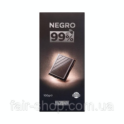 Купить Шоколад Hacendado 99% cocoa dark chocolate Hacendado, 100 гр ...