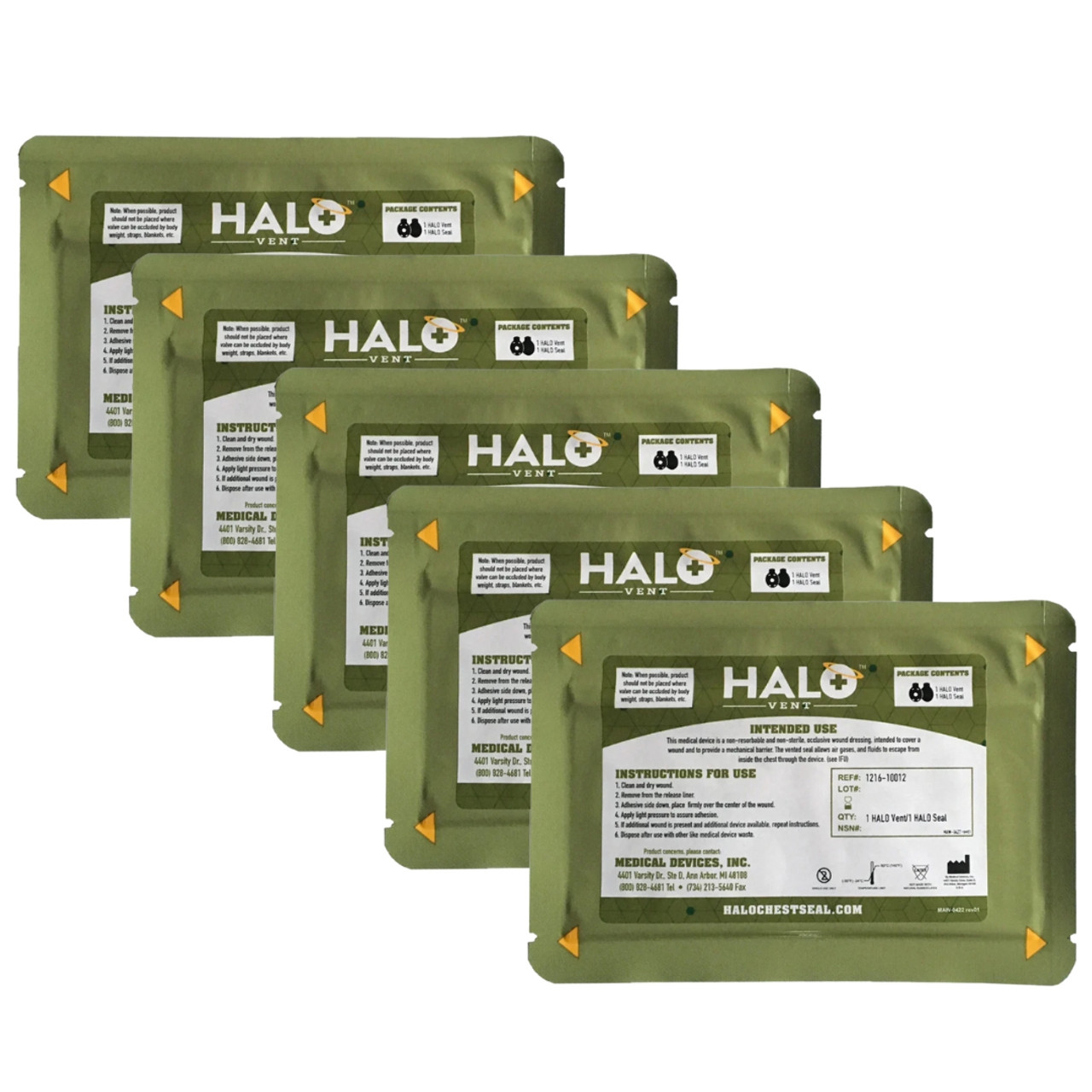 Комбінований пакет Halo Vent, оклюзивний нагрудний ущільнювач exp: 2028 - фото 2 - id-p1907123010