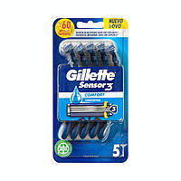 Бритва Gillette Sensor 3 disposable razor 3 blades Gillette, оригінал. Доставка з США/ЄС протягом 14 днів