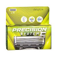 Бритва Deliplus Precision System 5 razor blade replacements 5 blades Deliplus Доставка з США від 14 днів -