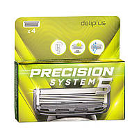 Бритва Deliplus Precision System 5 razor blade replacements 5 blades Deliplus, оригінал. Доставка з США/ЄС протягом 14 днів