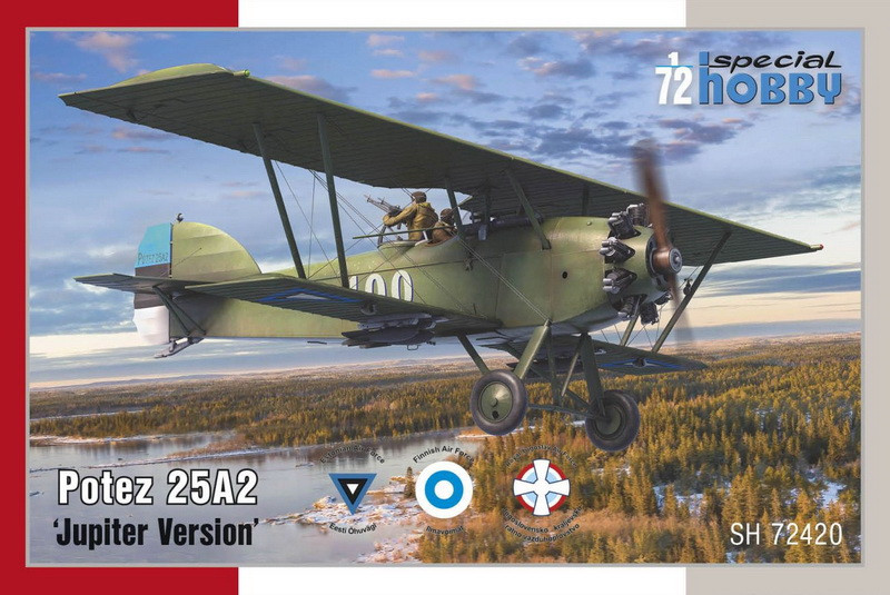 Пластикова модель 1/72 Special hobby 72420 французький двомісний розвідник біплан Potez 25A2