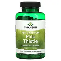 Swanson, Milk Thistle, Расторопша, 500 мг, 100 капсул